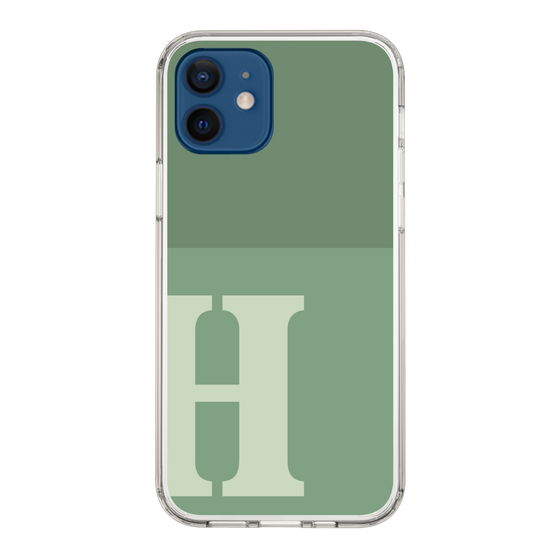 Slim Protection Case［ Original - initial two tone - H green ］