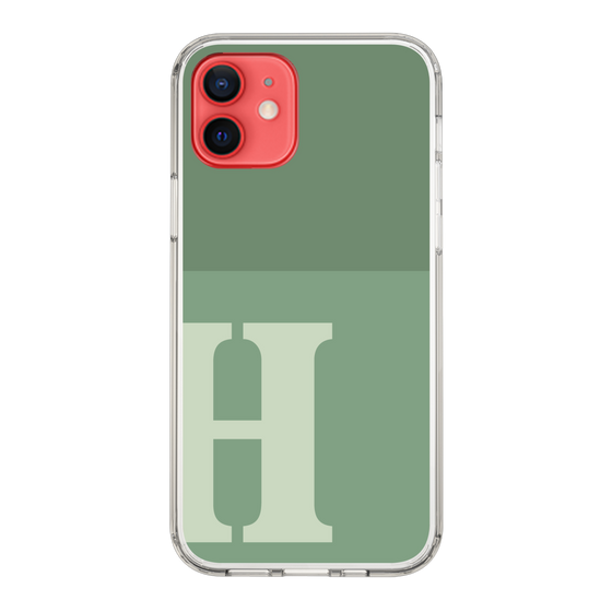 Slim Protection Case［ Original - initial two tone - H green ］