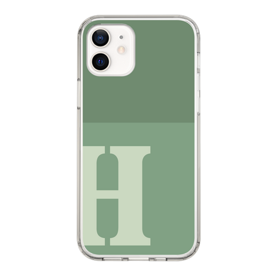 Slim Protection Case［ Original - initial two tone - H green ］