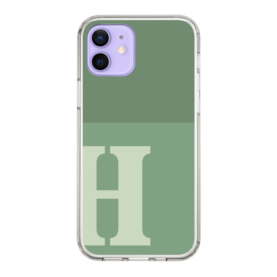 Slim Protection Case［ Original - initial two tone - H green ］