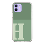 Slim Protection Case［ Original - initial two tone - H green ］