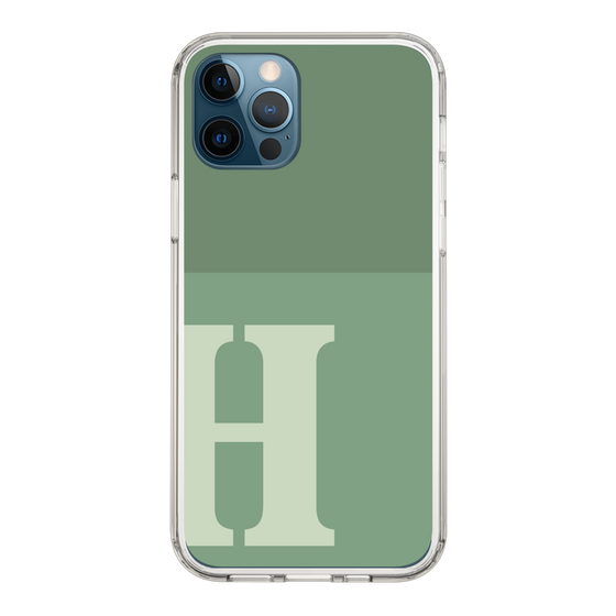 Slim Protection Case［ Original - initial two tone - H green ］