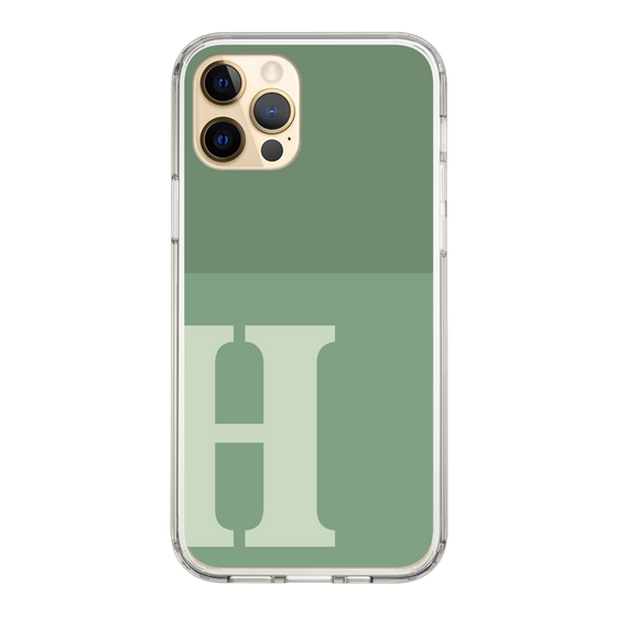 Slim Protection Case［ Original - initial two tone - H green ］