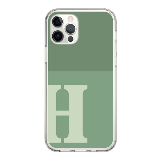 Slim Protection Case［ Original - initial two tone - H green ］