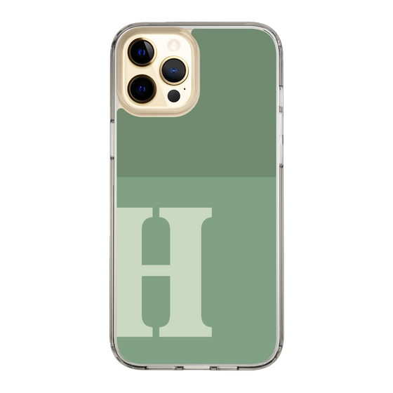 Slim Protection Case［ Original - initial two tone - H green ］
