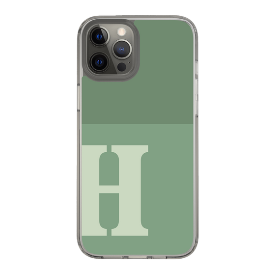 Slim Protection Case［ Original - initial two tone - H green ］