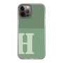 Slim Protection Case［ Original - initial two tone - H green ］