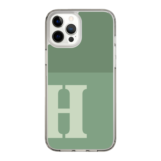 Slim Protection Case［ Original - initial two tone - H green ］