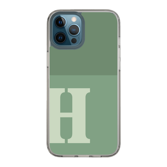Slim Protection Case［ Original - initial two tone - H green ］