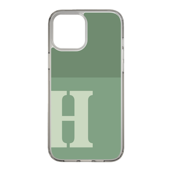 Slim Protection Case［ Original - initial two tone - H green ］