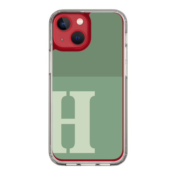 Slim Protection Case［ Original - initial two tone - H green ］