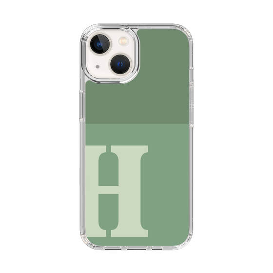 Slim Protection Case［ Original - initial two tone - H green ］