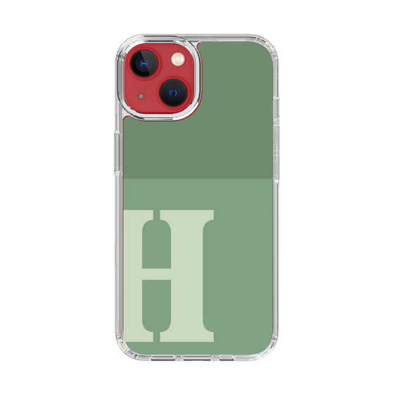 Slim Protection Case［ Original - initial two tone - H green ］