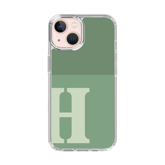 Slim Protection Case［ Original - initial two tone - H green ］