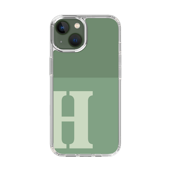 Slim Protection Case［ Original - initial two tone - H green ］
