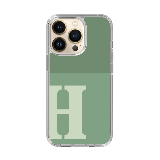 Slim Protection Case［ Original - initial two tone - H green ］