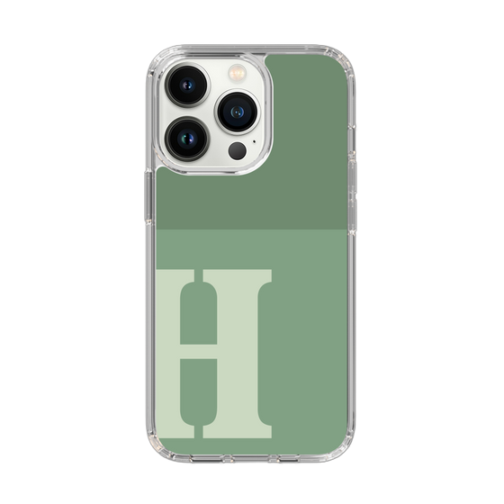 Slim Protection Case［ Original - initial two tone - H green ］