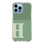 Slim Protection Case［ Original - initial two tone - H green ］
