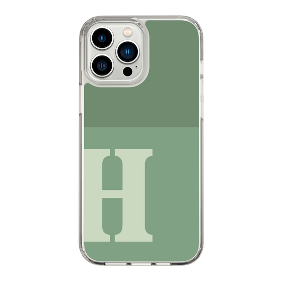 Slim Protection Case［ Original - initial two tone - H green ］