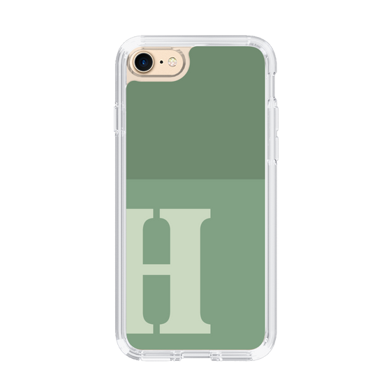 Slim Protection Case［ Original - initial two tone - H green ］