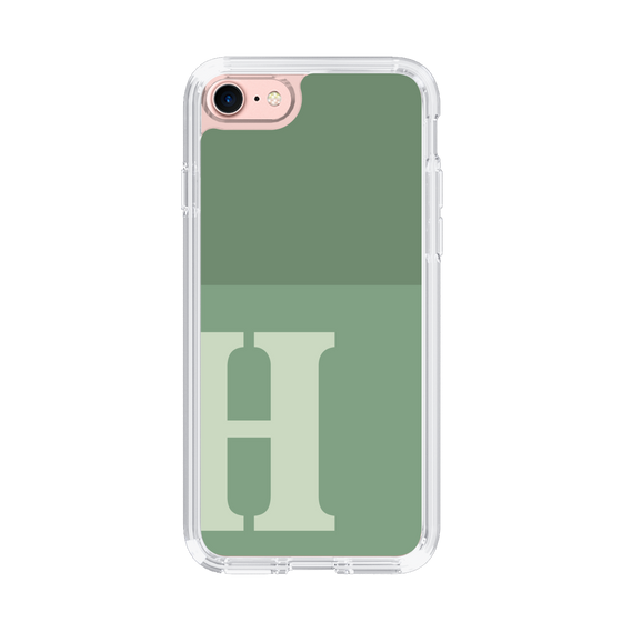 Slim Protection Case［ Original - initial two tone - H green ］