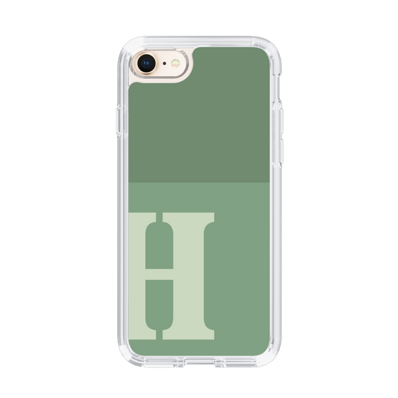 Slim Protection Case［ Original - initial two tone - H green ］