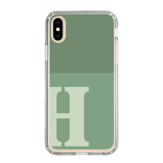 Slim Protection Case［ Original - initial two tone - H green ］