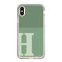 Slim Protection Case［ Original - initial two tone - H green ］