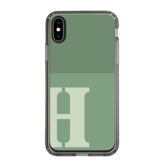 Slim Protection Case［ Original - initial two tone - H green ］
