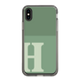 Slim Protection Case［ Original - initial two tone - H green ］
