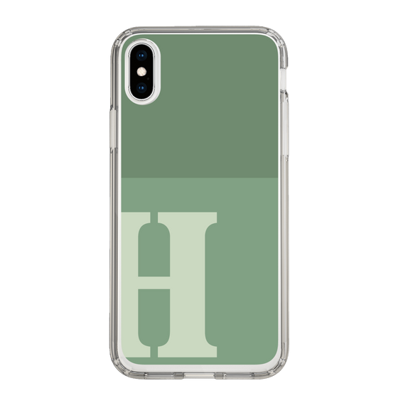 Slim Protection Case［ Original - initial two tone - H green ］