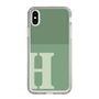 Slim Protection Case［ Original - initial two tone - H green ］
