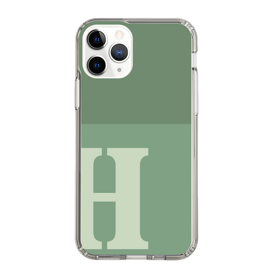 Slim Protection Case［ Original - initial two tone - H green ］
