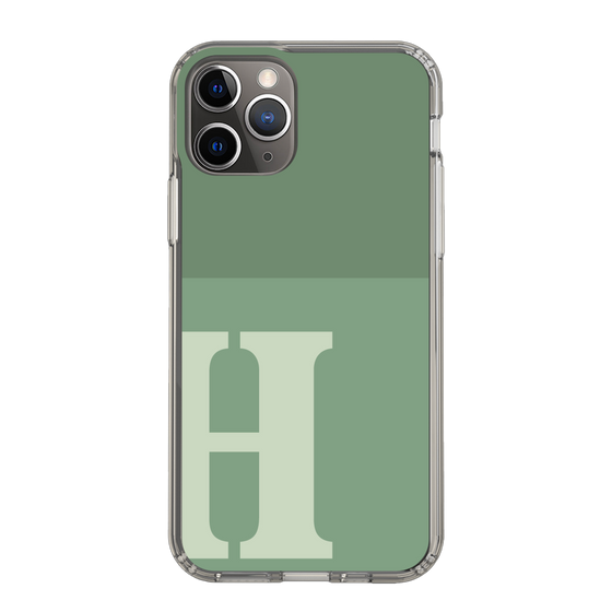 Slim Protection Case［ Original - initial two tone - H green ］