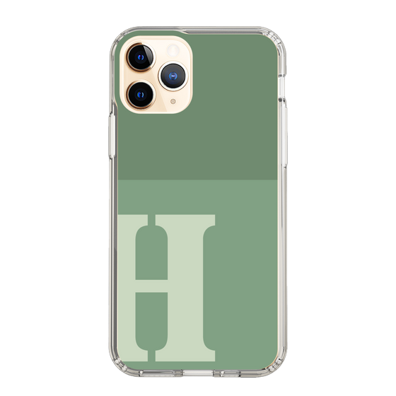 Slim Protection Case［ Original - initial two tone - H green ］