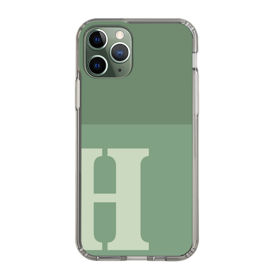 Slim Protection Case［ Original - initial two tone - H green ］
