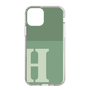 Slim Protection Case［ Original - initial two tone - H green ］