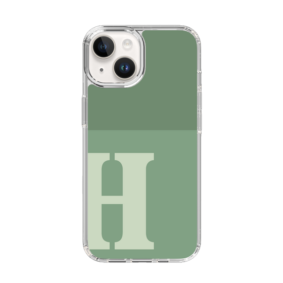 Slim Protection Case［ Original - initial two tone - H green ］