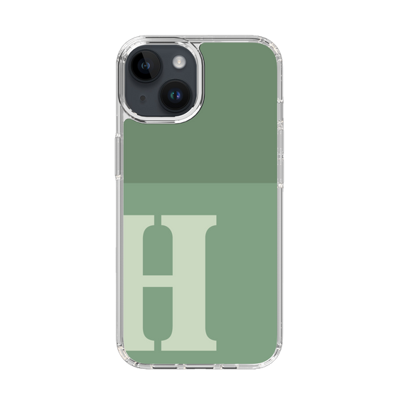 Slim Protection Case［ Original - initial two tone - H green ］