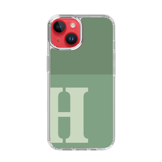 Slim Protection Case［ Original - initial two tone - H green ］