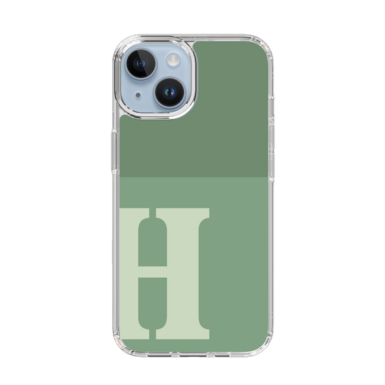 Slim Protection Case［ Original - initial two tone - H green ］