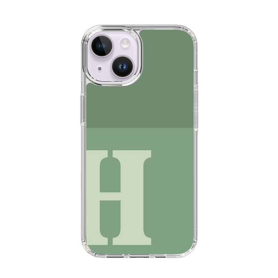 Slim Protection Case［ Original - initial two tone - H green ］