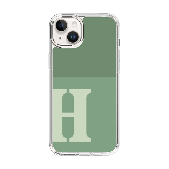 Slim Protection Case［ Original - initial two tone - H green ］