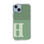 Slim Protection Case［ Original - initial two tone - H green ］