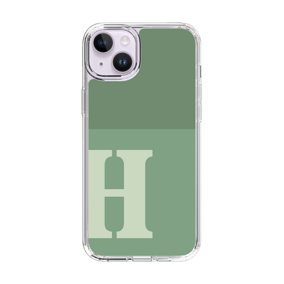 Slim Protection Case［ Original - initial two tone - H green ］