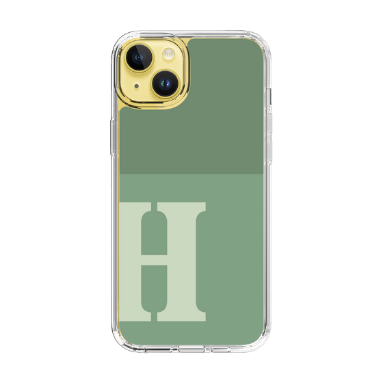 Slim Protection Case［ Original - initial two tone - H green ］