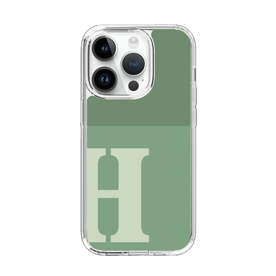 Slim Protection Case［ Original - initial two tone - H green ］