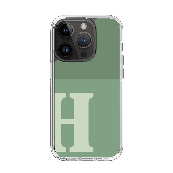 Slim Protection Case［ Original - initial two tone - H green ］