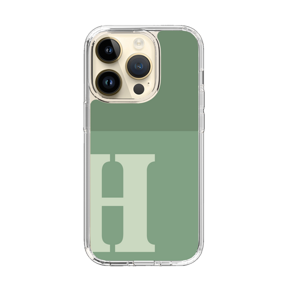 Slim Protection Case［ Original - initial two tone - H green ］