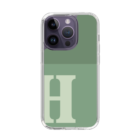 Slim Protection Case［ Original - initial two tone - H green ］